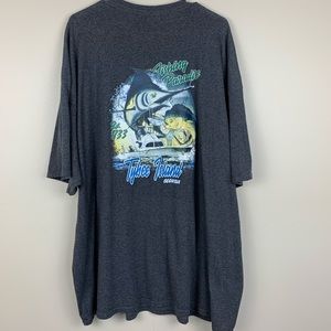 🔥3/15 Men’s Graphic Tee Dark Gray size 3XL/4XL